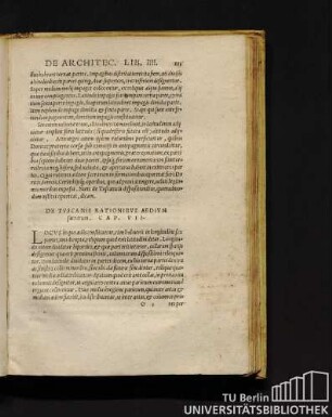De Tuscanis Rationibus Aedium sacrarum. Cap. VII.