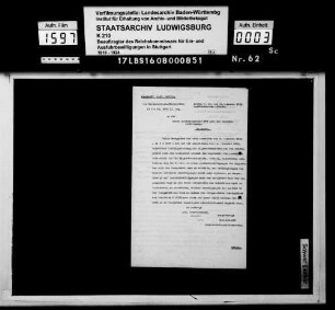Aus- und Einfuhrangelegenheiten von Lebens- und Genussmittel: Tabak und Tabakfabrikate