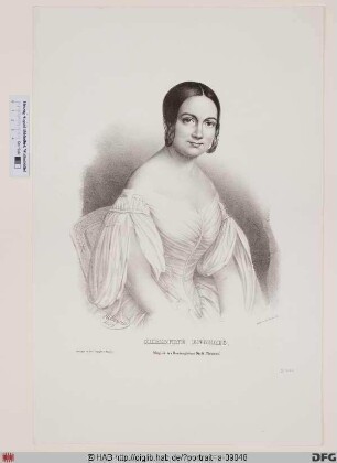 Bildnis (Johanna Louise) Christine Hebbel, geb. Enghaus (eig. Engehausen)