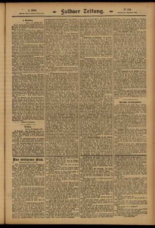 Zweite Ausgabe vom Samstag, den 20. Dezember 1913.