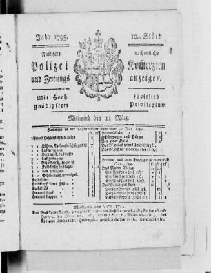 10tes Stück., Ausgabe vom 11. März 1795