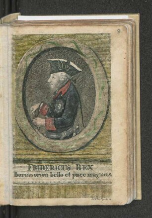 Fridericus Rex Borussorum bello et pace magnus.