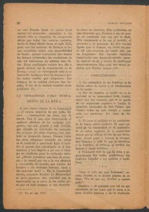 La humanidad como fundamento de la ética