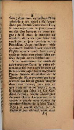 Discours ... tenue à Rome ... le 3 Jouillet 1756