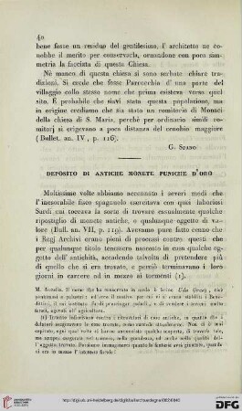 8: Deposito di antiche monete puniche d'oro