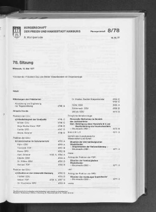 78. Sitzung