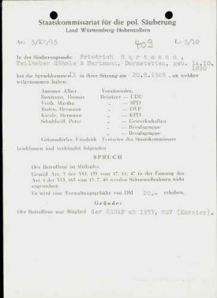 Hartmann, Friedrich