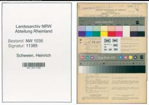 Entnazifizierung Heinrich Schween , geb. 05.09.1909 (Steiger)