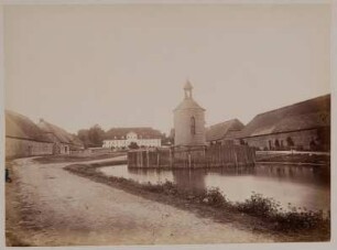 Groß Markow. Gutshaus (1829) und Gutshof