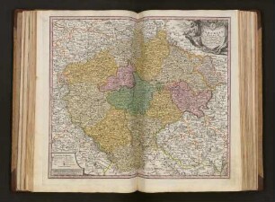 Bohemiae Regnum in XII Circulos divisum : cum Com. Glac. et Distr. Egerano ceterisq[ue] circumjacentibiis terris