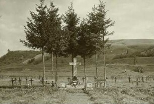 Körösmezö (heute Jassinja / Ukraine). Friedhof mit Gräbergruppe