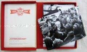Fotodokumentation zum Manöver "Waffenbrüderschaft" 1970 in der DDR, mehrsprachig, in Etui