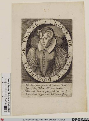 Bildnis Louise, Königin von Frankreich, geb. Prinzessin von Lothringen