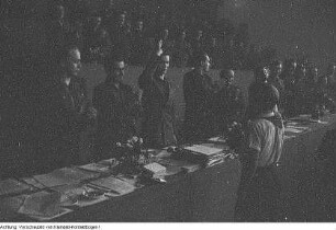 Leipzig, Landesfunktionärs-Konferenz der Freien Deutschen Jugend (FDJ), Porträt Horst Schröder, 4. Februar 1951