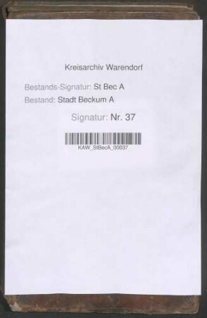 Einnahme- und Ausgabe-Register der Kothen-Armen