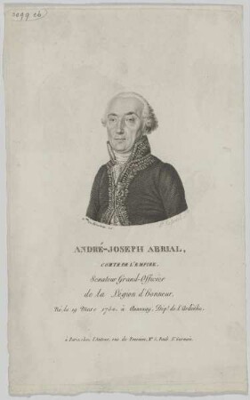 Bildnis des Andre^B0 Joseph Abrial (1750-1828)