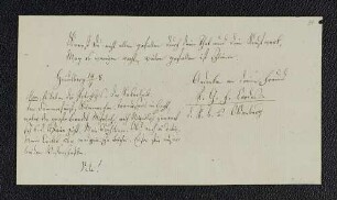 Peter Georg Ferdinand Cordes. – Heidelberg, 14.07.1808