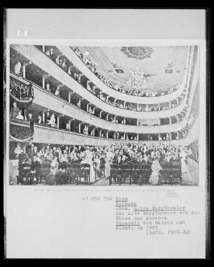Das alte Burgtheater der Hofburg in Wien: Zuschauerraum