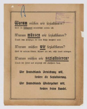"Warum müssen wir sozialisieren?"