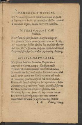 Panegyris Musicae.