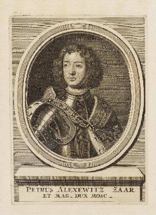 Bildnis von Peter I. (1672-1725) Zar von Russland