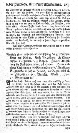 Versuch einer prosaischen Übersetzung der griechischen Lieder. Abt.1-4.