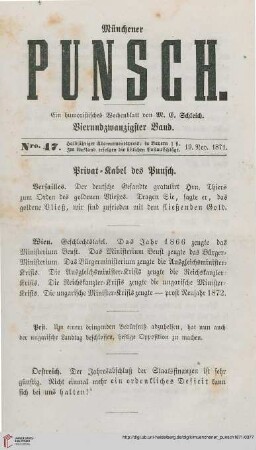 Nro. 47 (19. November 1871)