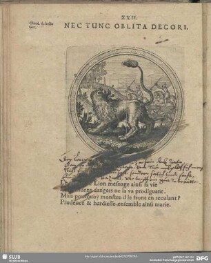 XXII. Nec Tunc Oblita Decori