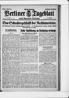 Berliner Tageblatt und Handels-Zeitung