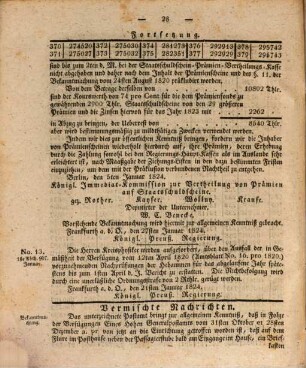 Amtsblatt der Regierung zu Frankfurt a.d. Oder. 1824