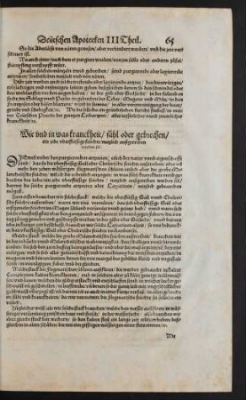 Wie und was kranckheit/ fähl oder gebrechen/ ein jede uberflüssige feüchte/ nutzlich außgetrieben werden sol.