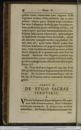 Caput V. De Stilo Sacrae Scripturae