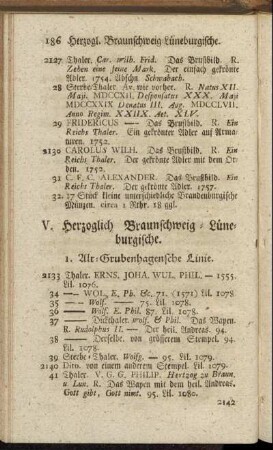 V. Herzoglich Braunschweig-Lüneburgische.