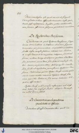 [S. 44] De rectoribus bursarum