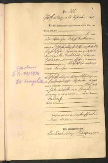 Standesamtsbuch der Stadt Aschaffenburg: Geburten 365/1900 - 184/1901