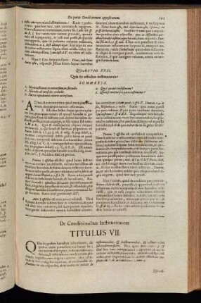 Titulus VII. De Conditionibus Institutionum.