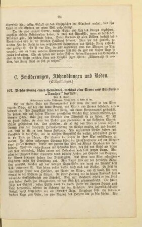 C. Schilderungen, Abhandlungen und Reden