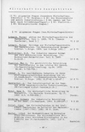 V. Wirtschaft des Saargebietes