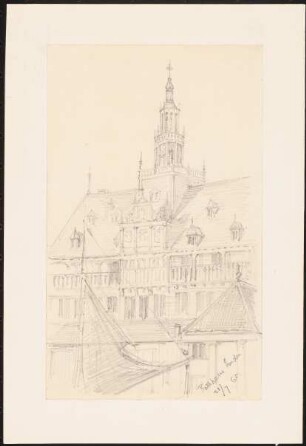 Rathaus, Emden: Perspektivische Ansicht