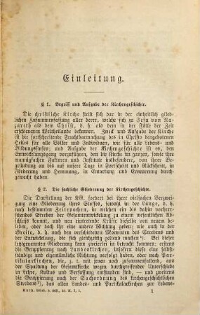 Lehrbuch der Kirchengeschichte für Studierende, 1,1