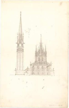Schmidt, Heinrich von; München; St. Maximilian - Ansicht