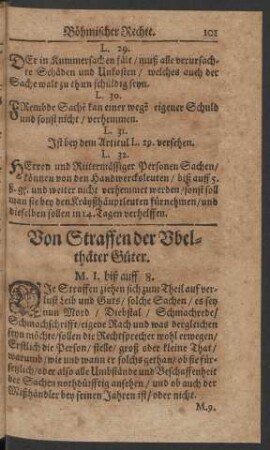 Von Straffen der Ubelthäter Güter.