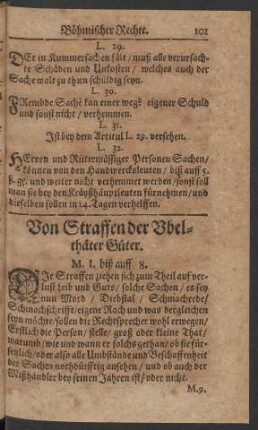 Von Straffen der Ubelthäter Güter.