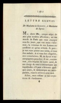 Lettre XXXIII.