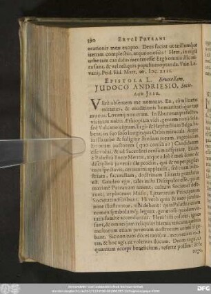 Epistola L. Bruxellam. Iudoco Andriesio, Societatis Iesu.