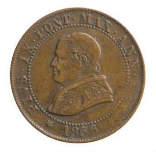 Münze, Soldo, 1866