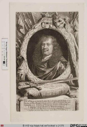 Bildnis Carl Gustaf Wrangel, 1651 Graf von Salmis