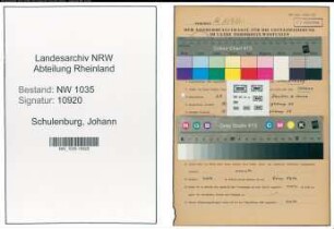 Entnazifizierung Johann Schulenburg , geb. 20.01.1905 (Steiger)