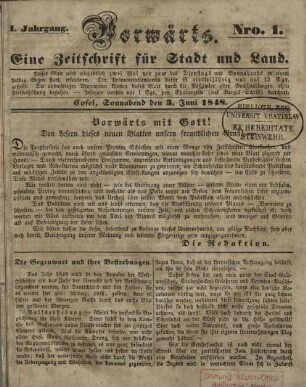 1.1848, Nr.1(3.Juni)