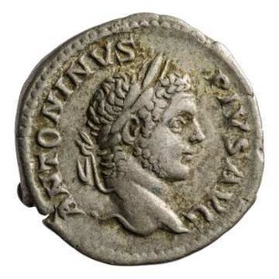 Münze, Denar, 209 n. Chr.
